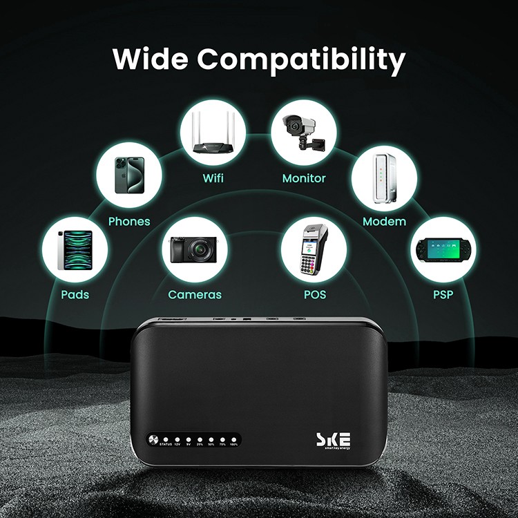 Джерело безперебійного живлення SKE POE-830P-LFP Mini UPS — фото 4