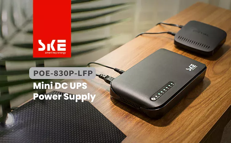 Джерело безперебійного живлення SKE POE-830P-LFP Mini UPS — фото 1