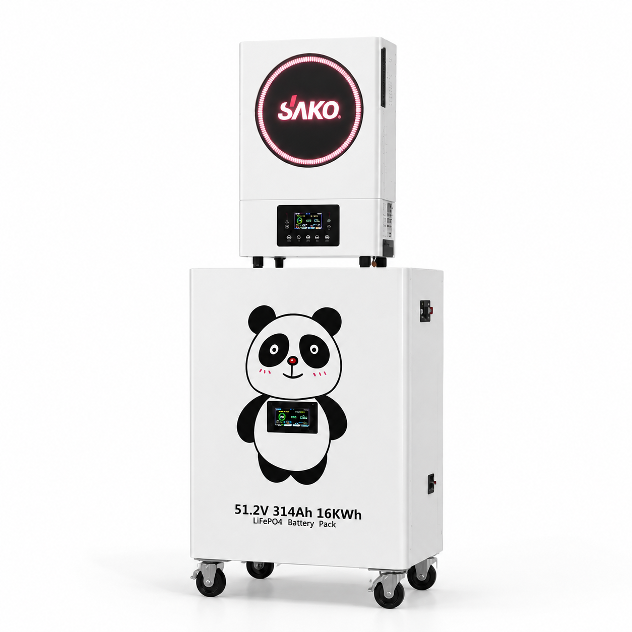 Гібридний інвертор SAKO SUNON-ULTRA 6.5кВт, 1 фаза + Батарея PANDA Braun Power 16kWh